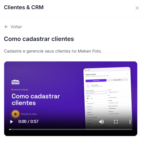 Imagem da novidade: Vídeos tutoriais em todos os nossos artigos da Central de Ajuda