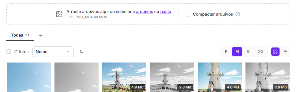 Imagem da novidade: Envio de fotos na SELETO com compactação